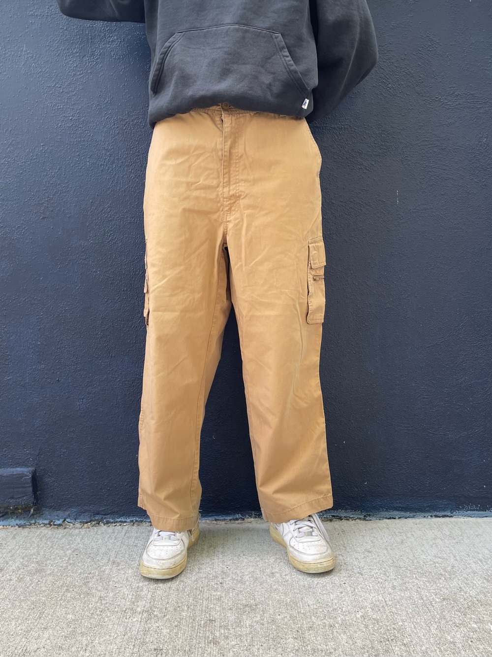 Brown Stag Hill wide leg cargo pants size 38 short